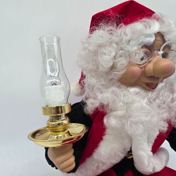 Vintage Telco Animated Motionette Elf Santa Christmas Ornament Working - Picture 4 of 9